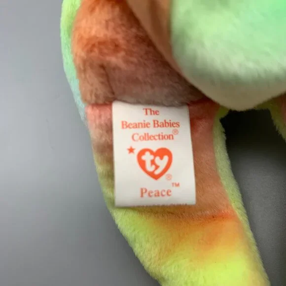 1996 Ty Beanie Babies Collection PEACE the Multi-Colored Bear - Picture 7 of 8